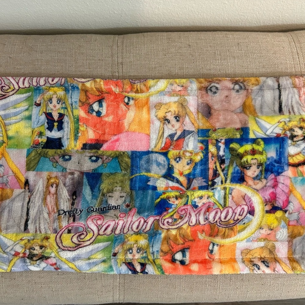 Sailor Moon Fleece Scarf Anime Soft Winter Scarf